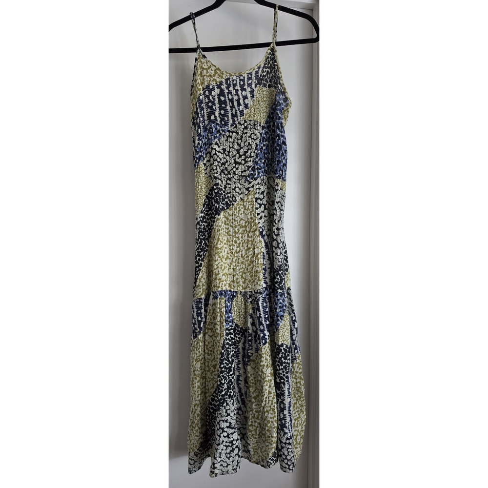 Parfois Women's Sleeveless Maxi Dress One Size Multicolor Abstract Pattern